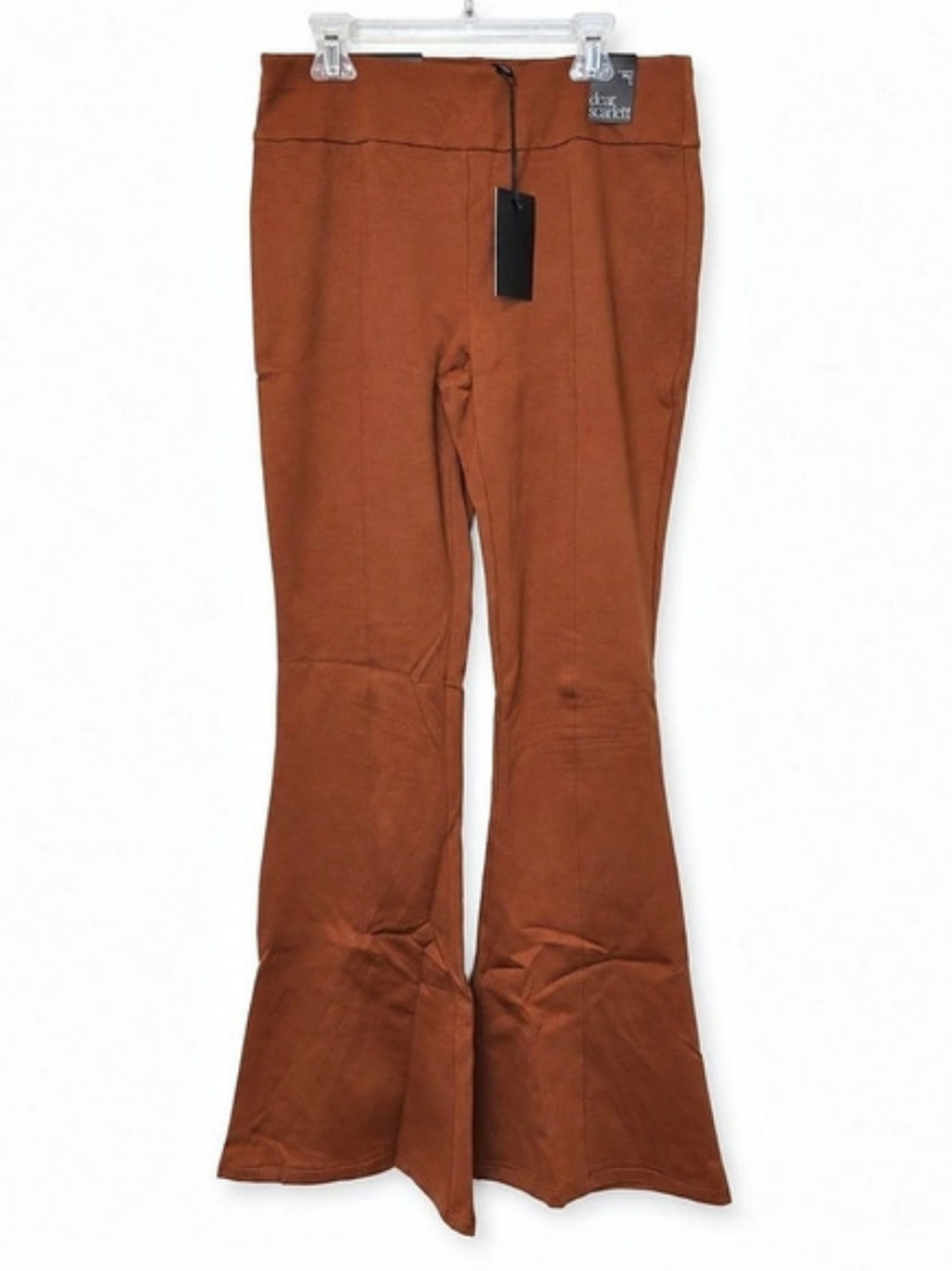 Dear Scarlett Magic Flare Pants Rust Brown - Picture 2 of 3